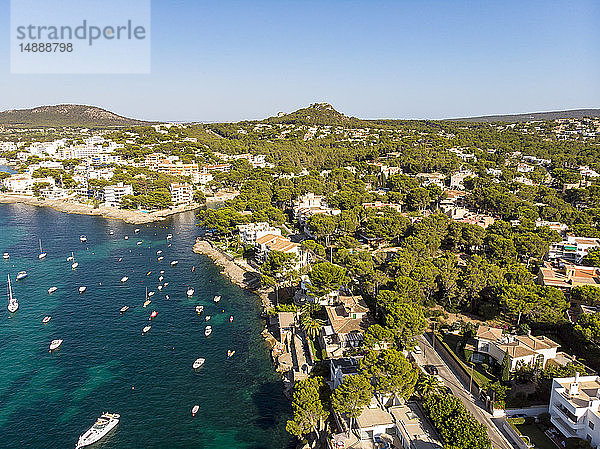 Mallorca  Santa Ponca  Luftaufnahme der Bucht