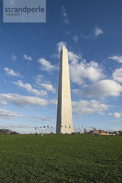 USA  Washington DC  National Mall  Blick auf das Washington Monument