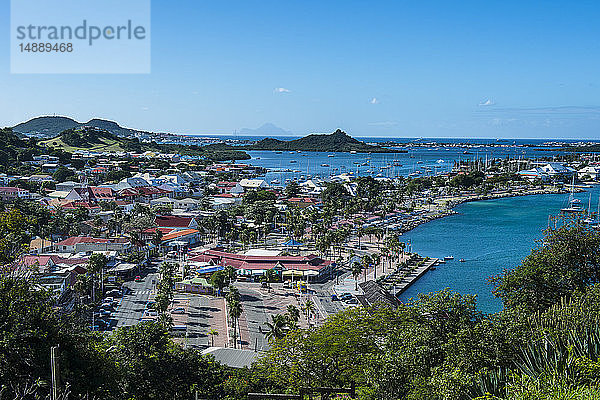 Karibik  Antillen  Sint Maarten  Blick über Marigot  Überseefrankreich