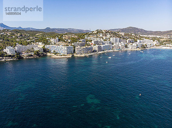 Mallorca  Santa Ponca  Luftaufnahme der Bucht mit Hotels