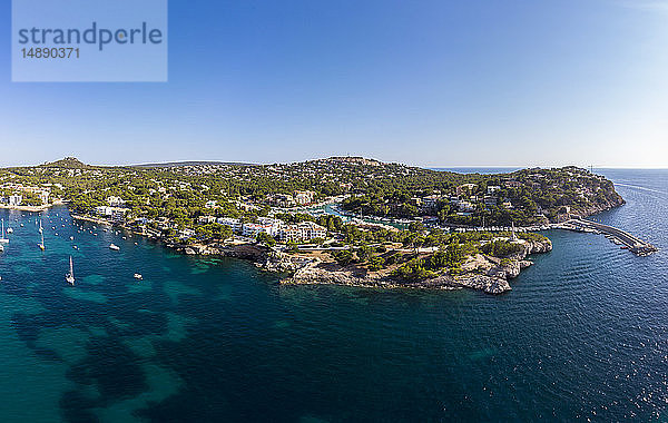 Mallorca  Santa Ponca  Luftaufnahme der Bucht