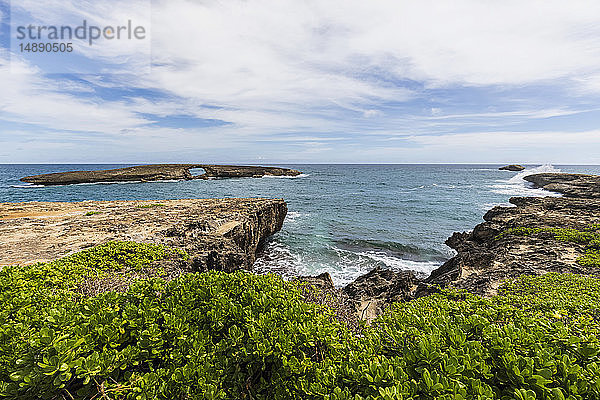 USA  Hawaii  Oahu  Laie Point  Insel Kukuihoolua