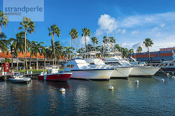 Karibik  Aruba  Oranjestad  Yachthafen in der Innenstadt