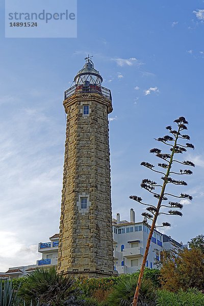 Faro de Punta Doncella  Estepona  Provinz Malaga  Spanien  Europa