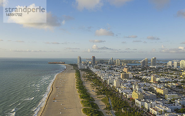 Küstenlinie von Miami Beach in Florida  USA