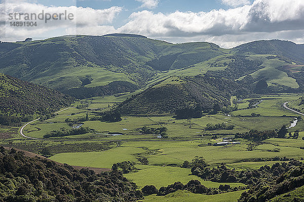 Ländliche Landschaft in Tawanui  Neuseeland