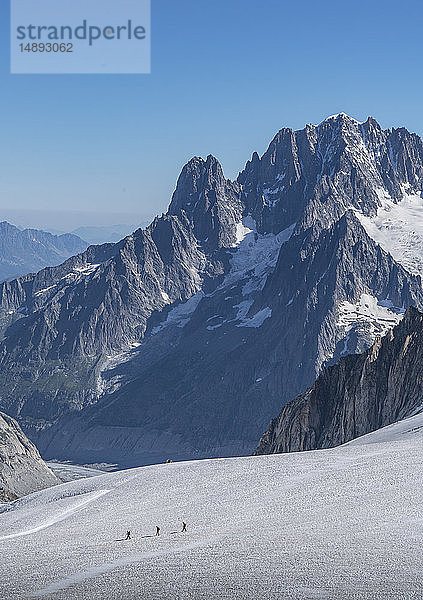 Mer de Glace im Mont-Blanc-Massiv  Frankreich