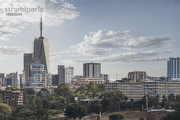 Stadtsilhouette in Nairobi  Kenia
