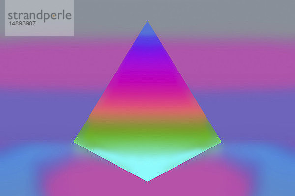 Abstrakter Regenbogen geometrische Form