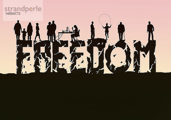 Das Wort Freiheit zerbröckelt unter den Menschen