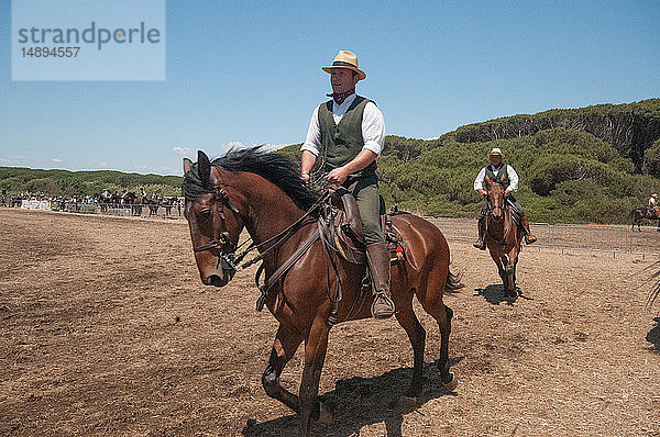 Europa  Italien  Latium  Tarquinia  Wildmesse  italienischer Cowboy  butteri