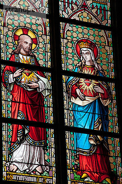 Europa  Belgien  Brüssel  Die Kathedrale Notre Dame du Sablon