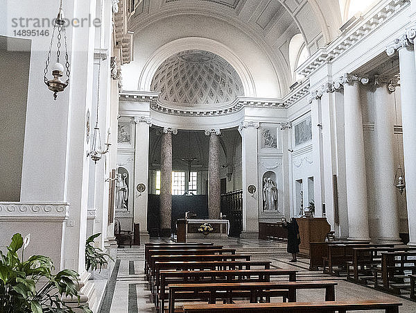 Italien  Latium  Subiaco  Das Kloster von San Benedetto und Santa Scolastica  oder Heiligtum des Sacro Speco