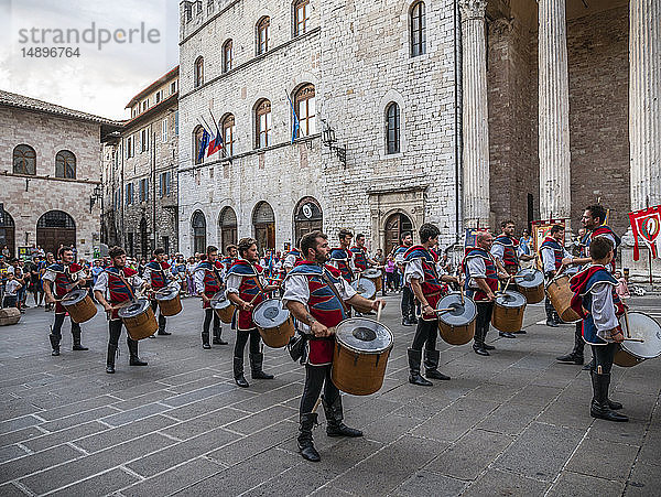 Italien  Umbrien  Assisi  historische Nachstellung