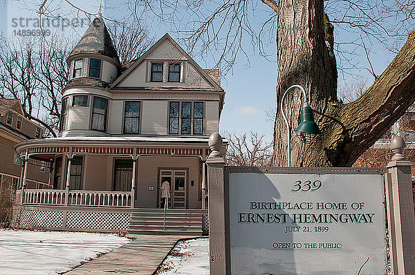 Amerika  Vereinigte Staaten  Illinois  Chicago  Oak Park Geburtshaus von Ernest Hemingway