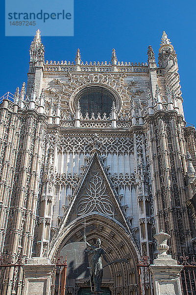 Europa  Spanien  Andalusien  Sevilla  die Kathedrale
