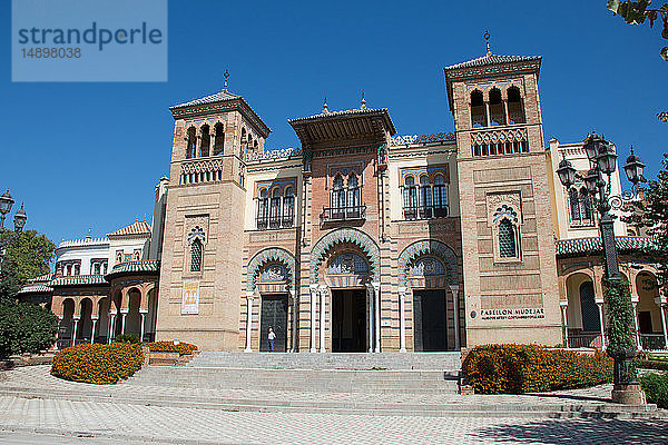 Europa  Spanien  Andalusien  Sevilla  Parque de Maria Luisa  Museum für Kunst und Volksbräuche von Sevilla