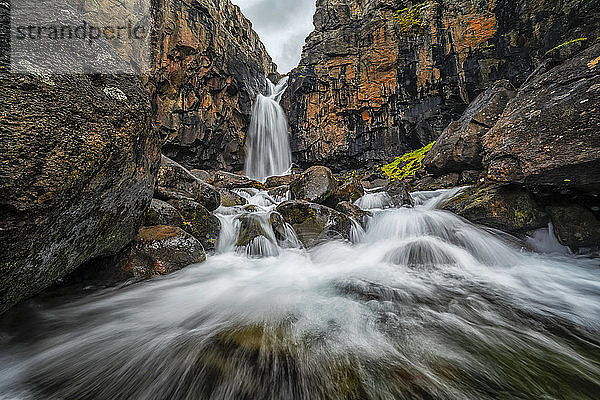 Wasserfall Fardagafoss; Island