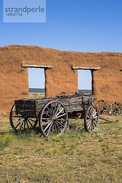 Ruinen des Transportation Corral  Fort Union National Monument; New Mexico  Vereinigte Staaten von Amerika