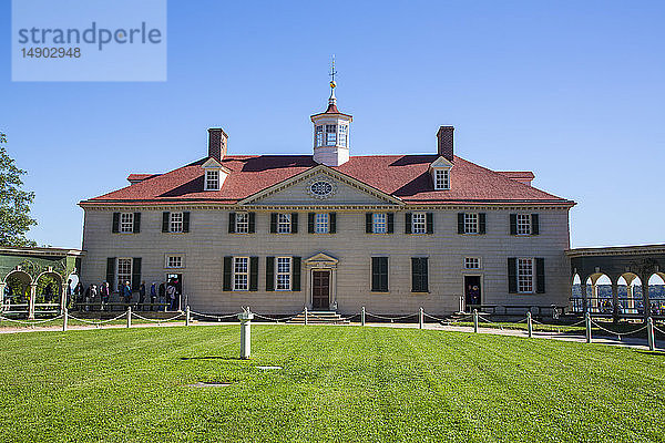 George Washington Mansion; Mount Vernon  Virginia  Vereinigte Staaten von Amerika