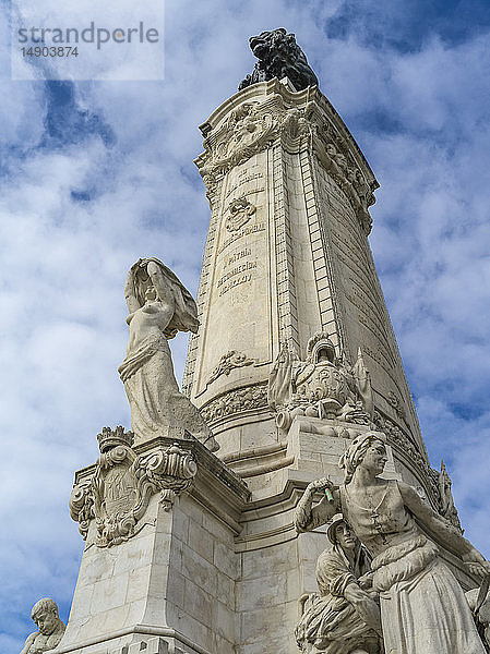 Denkmal auf dem Platz des Marquis von Pombal; Lissabon  Portugal