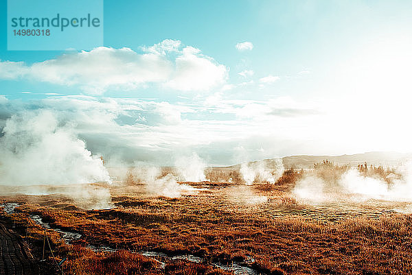 Geysire  Haukadalur  Arnessysla  Island