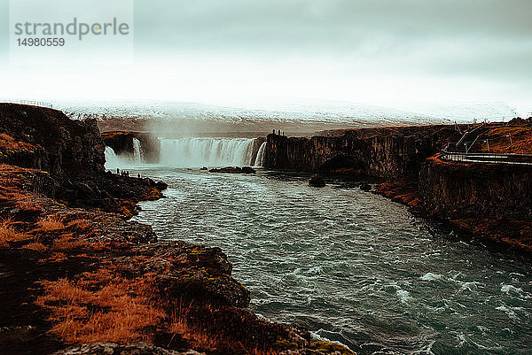 Godafoss-Wasserfall  Akureyri  Eyjafjardarsysla  Island