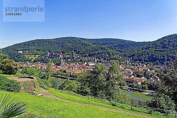 Philosophengaertchen  Philosophenweg  Heidelberg  Baden-Wuerttemberg  Deutschland  Europa