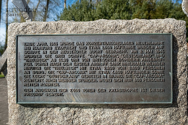 Ehrenfriedhof Cap Arcona  Neustadt in Holstein  Schleswig-Holstein  Deutschland  Europa