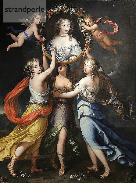 Françoise-Athénaïs de Rochechouart  Marquise de Montespan (1640-1707)  Zweite Hälfte des 17. Jahrhunderts. Schöpfer: Elle  Louis Ferdinand  der Jüngere (1648-1717).