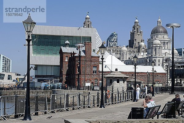 UK  Liverpool  Blick auf das Albert Dock  2009. Schöpfer: Ethel Davies.
