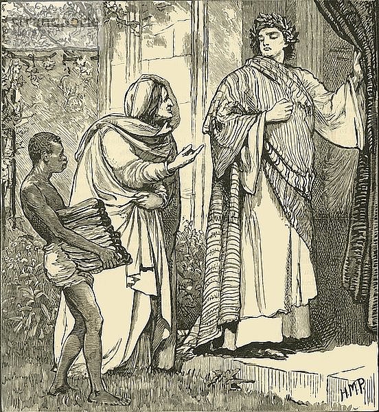 Tarquinius und die Sibylle   1890. Schöpfer: Unbekannt.