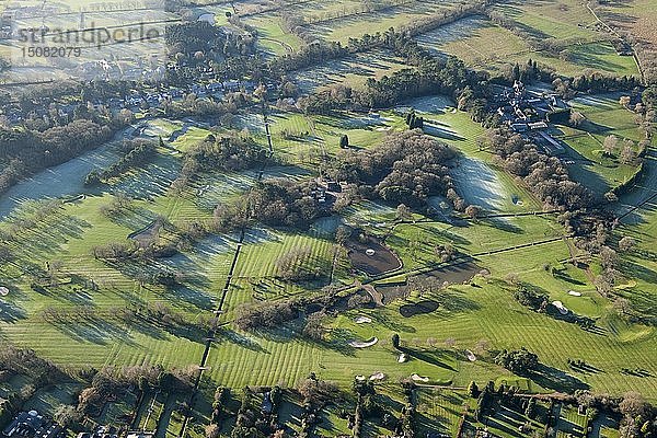 Ladbrook Park Golf Course mit ausgedehnten Furchen und Erdarbeiten  Warwickshire  2014. Schöpfer: Historic England Mitarbeiter Fotograf.