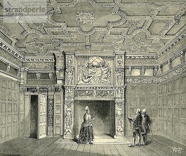 Zimmer im Haus von Sir Paul Pindar   (um 1872). Schöpfer: Unbekannt.