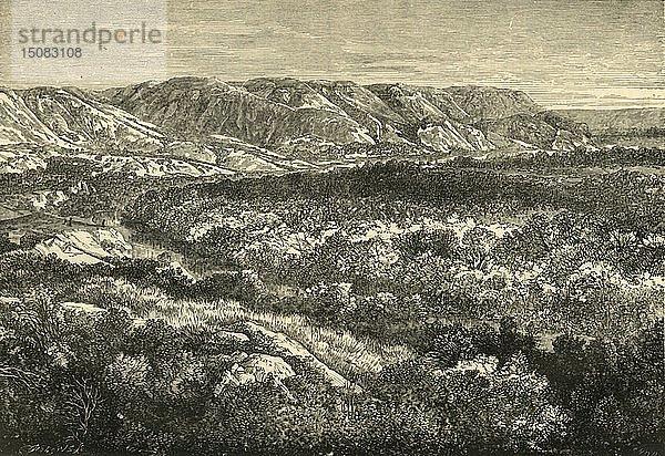 Blick ins Jordantal   1890. Schöpfer: Unbekannt.