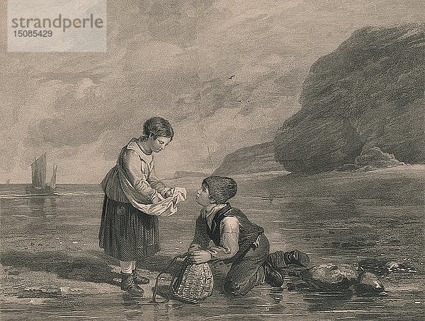 Junge Krabbenfischer   frühes 19. Jahrhundert. Schöpfer: Joseph Phelps.