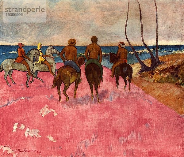 Reiter am Ufer   1902  (1937). Schöpfer: Paul Gauguin.