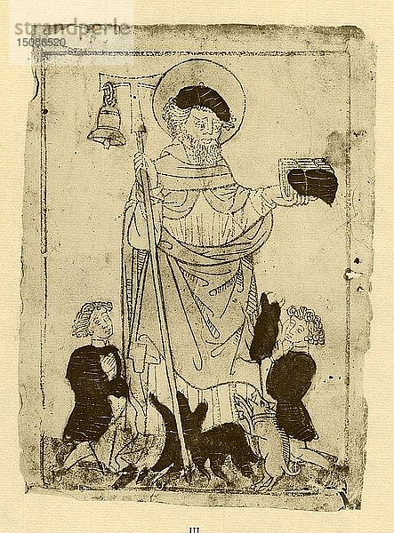 Der Heilige Antonius der Einsiedler  1915. Schöpfer: Unbekannt.