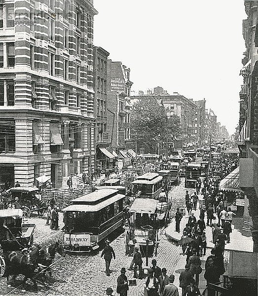 Broadway  New York  USA  1895. Schöpfer: Unbekannt.