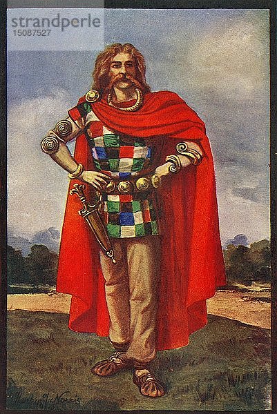 Ein keltischer Häuptling in Zivilkleidung   1924. Schöpfer: Herbert Norris.