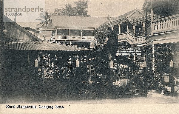 Hotel Mandeville  Blick nach Osten   Jamaika  um 1913. Schöpfer: Unbekannt.