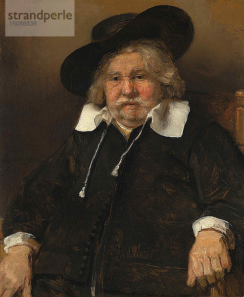 Porträt eines alten Mannes  1667. Schöpfer: Rembrandt van Rhijn (1606-1669).