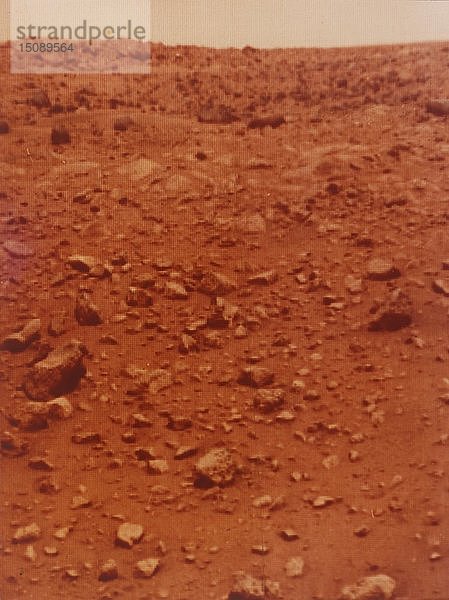 Oberfläche des Planeten Mars  Viking 1 Mission zum Mars  1976. Schöpfer: NASA.