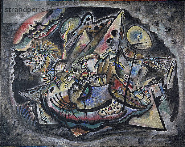 Zusammensetzung. Graues Oval  1917. Künstler: Kandinsky  Wassily Vasilyevich (1866-1944)