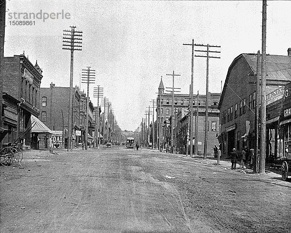 Hauptstraße  Butte City  Montana  USA  um 1900. Schöpfer: Unbekannt.