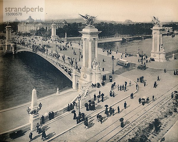 Paris. - Le Pont Alexandre III. - LL  um 1910. Schöpfer: Unbekannt.