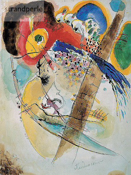 Exotische Vögel   1915. Künstler: Wassili Kandinsky