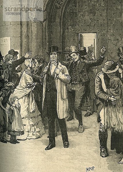 Befreite irische Gefangene während des Fortschritts von Lord Mulgrave  1836 (um 1890). Schöpfer: Unbekannt.
