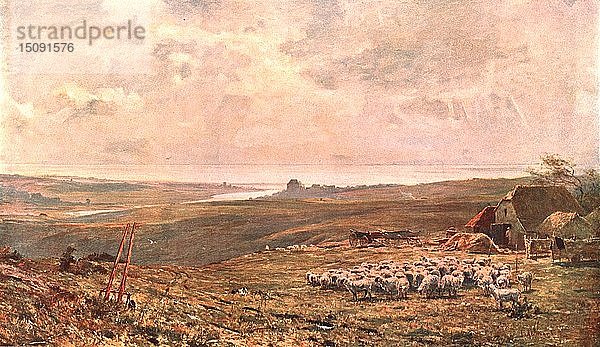 Der Silberstreif an der Wolke   1890  (um 1902). Schöpfer: Unbekannt.