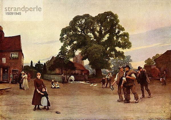 Unser Dorf   um 1890  (1936). Schöpfer: Hubert von Herkomer.